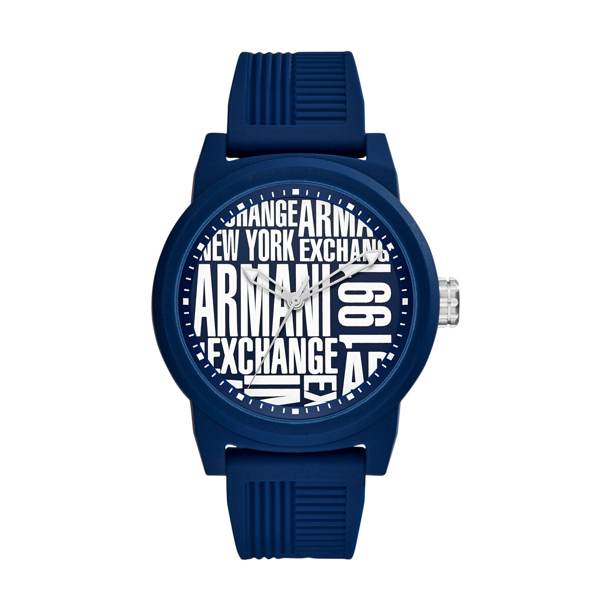 Reloj Armani Exchange Deportivo/Fashion Silicona Azul 