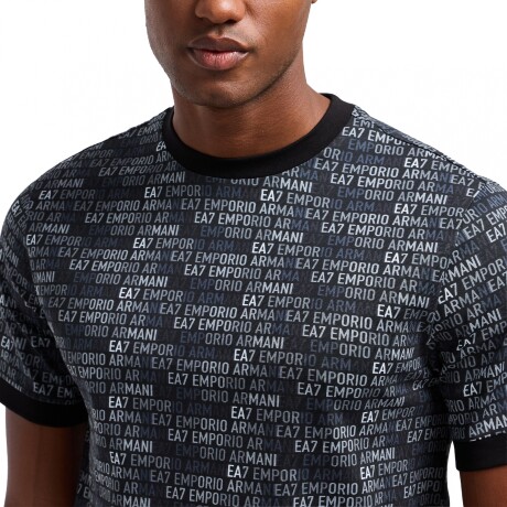 LOGO SERIES COTTON MONOGRAM - EA7 EMPORIO ARMANI Grey Scale Monogram