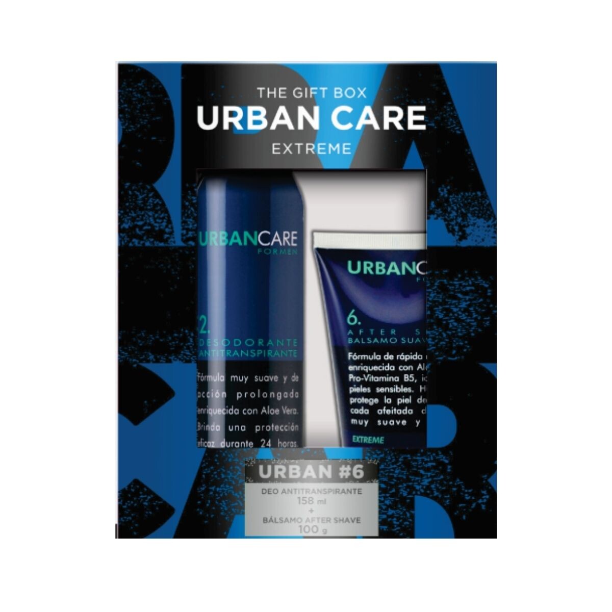 Desodorante Antitranspirante Urban Care for Men - Extreme 158 ML + After Shave 100 GR 