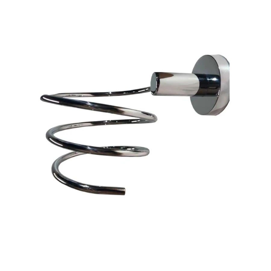 Soporte para Secador de Pelo Cromado Linea Round Soporte para Secador de Pelo Cromado Linea Round