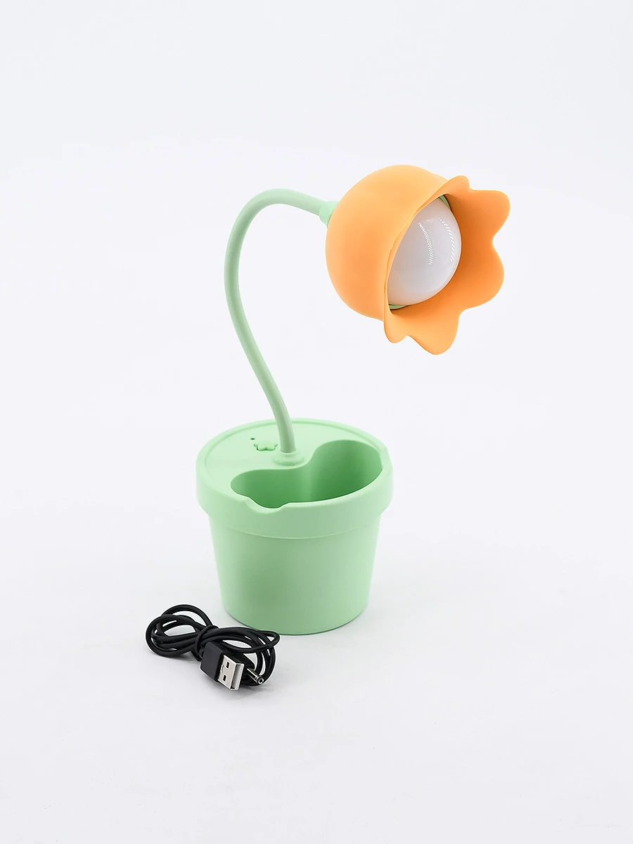 LAMPARA DE ESCRITORIO MACETA - VERDE 