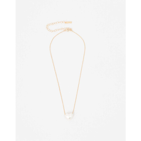 Collar Corto Con Dije De Corazón Dorado