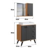 Mueble Baño London Incluye Bacha Y Espejo Madera Premium ® Mueble Baño London Incluye Bacha Y Espejo Madera Premium ®