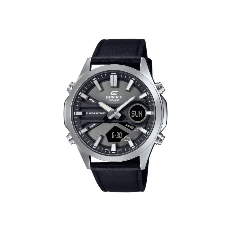 Reloj Casio Edifice EFV-C120L para hombre en cuero Negro