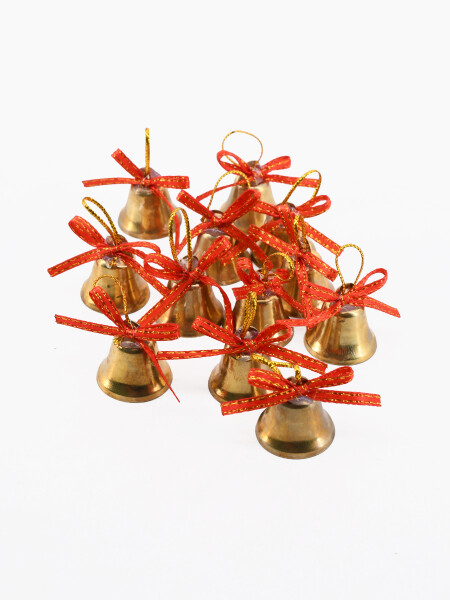 CAMPANAS 12 PCS DORADO