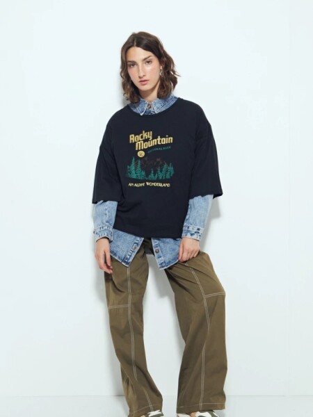 T-SHIRT P.CAKE ENCINA NEGRO