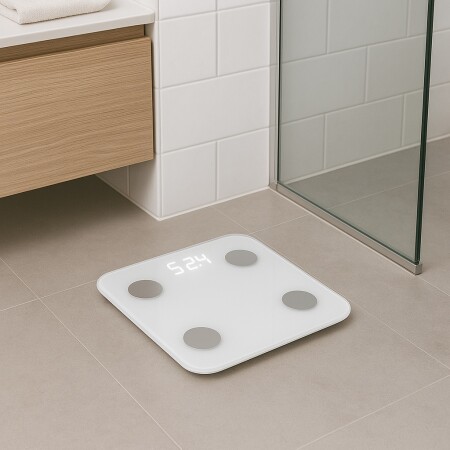 BALANZA DIGITAL CORPORAL MI BODY BLANCO
