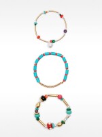 Set De Pulseras Elásticas Multicolores multicolor