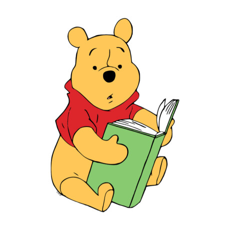 Winnie reading Book · Winnie the Pooh - 1140 Winnie reading Book · Winnie the Pooh - 1140