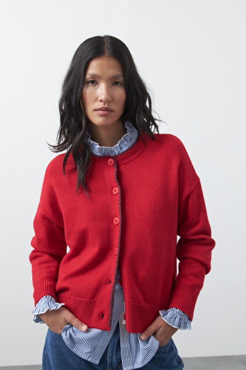 CARDIGAN TELMA Rojo