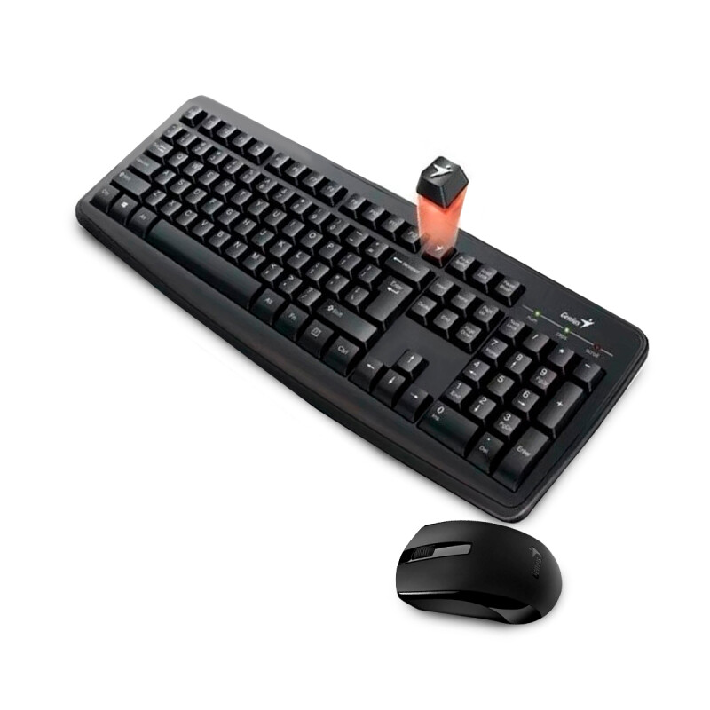 Combo Teclado y Mouse Inalambrico Genius KM-8100 Negro Combo Teclado y Mouse Inalambrico Genius KM-8100 Negro