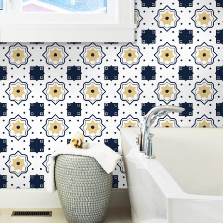 Revestimiento Vinilico X20pc 20x20 Mosaico Azulejo Jug004020-m2