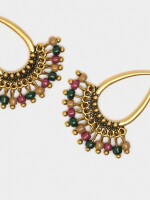 Pendientes Gota De Abalorios multicolor