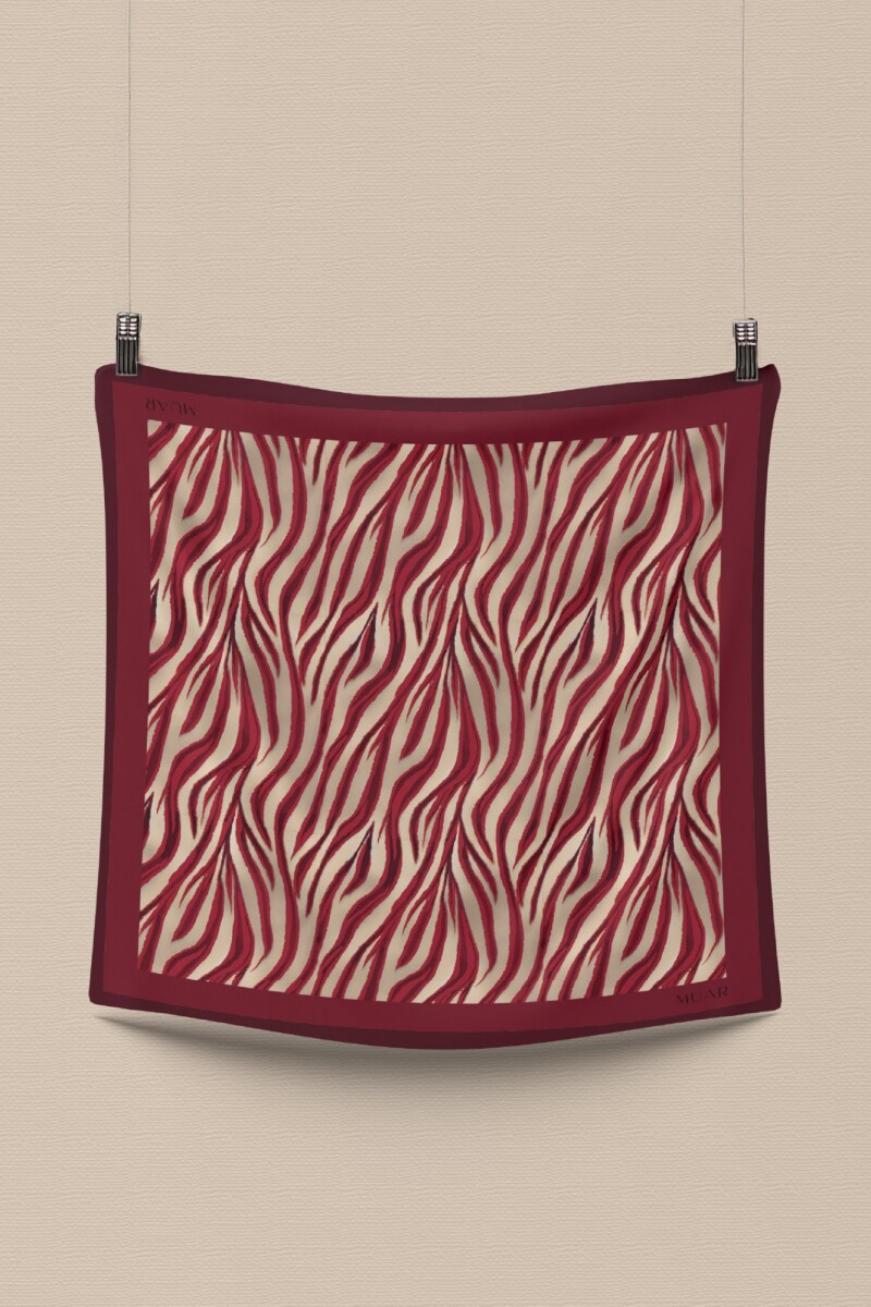 PAÑUELO AUTUMN ZEBRA BURGUNDY PAÑUELO AUTUMN ZEBRA BURGUNDY