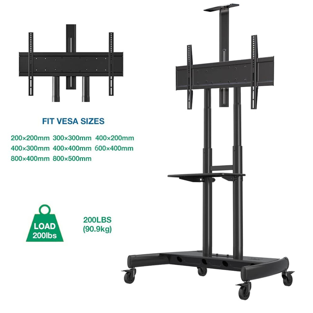 Soporte De Tv C/ruedas Pantallas De 55 A 85!!! Soporte De Tv C/ruedas Pantallas De 55 A 85!!!