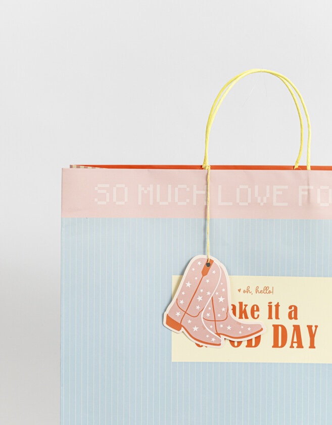 Accesorios Regalos Estampados Bolsa De Regalo "make It A Good Day" - Combinacion Multicolor