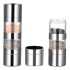 Molinillo Doble Sal Y Pimienta Acero Inox Ajustable 2 En 1 ® Variante Color Plateado