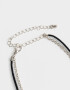 Collares Cortos Con flores Collar Corto Con Flores Antique - Plateado
