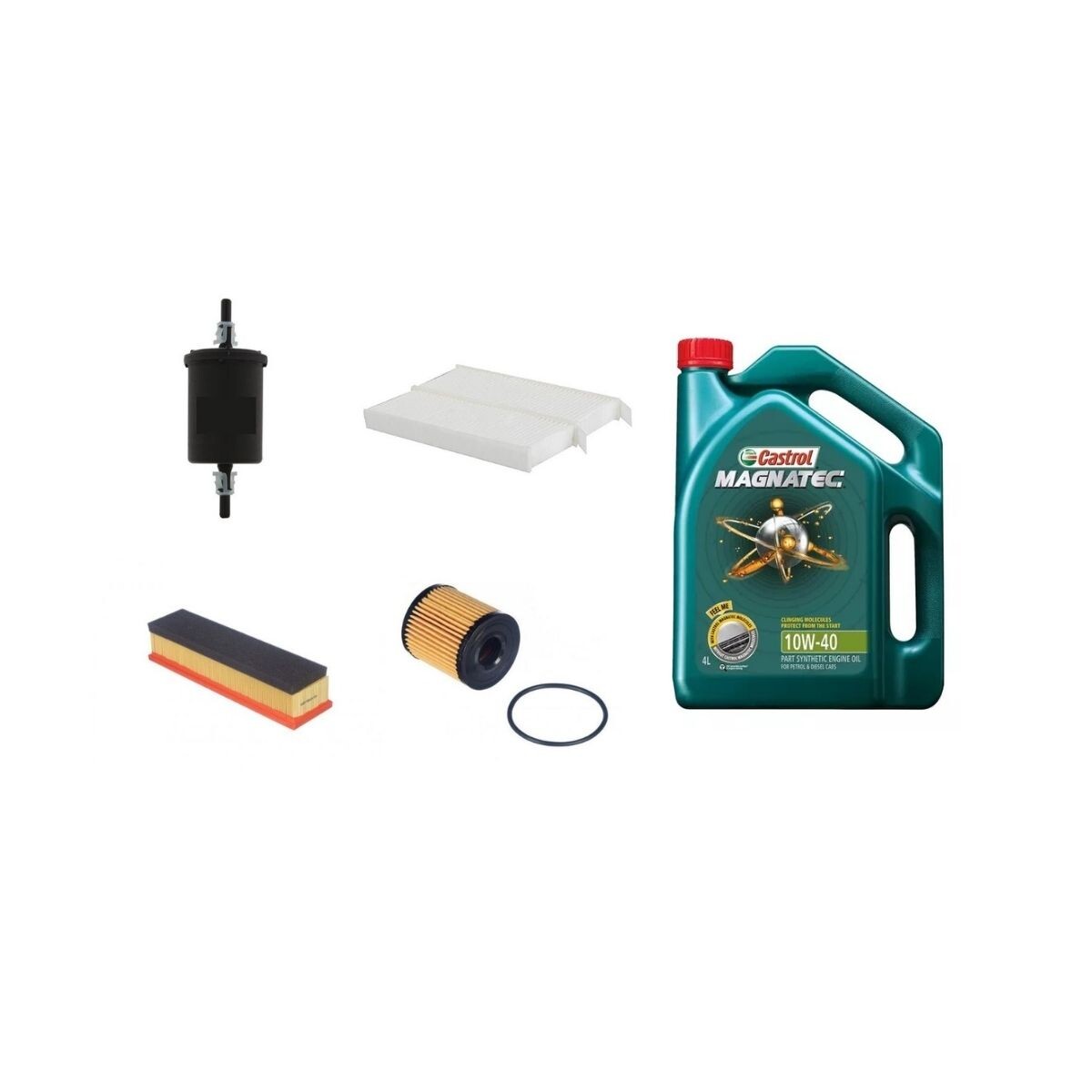 KIT DE FILTROS Y ACEITE 10W40 CASTROL 