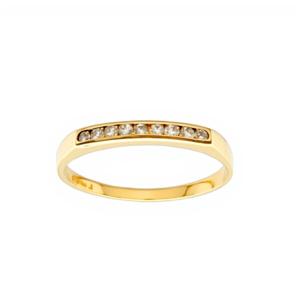 Anillo Sin Fin-Oro 18k-Piedra Zirconia-AN9515 conpiedra