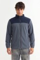 Campera de polar con corderito GRIS