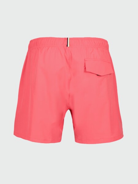BOSS Black - Short de Baño Secado Rápido Logo Rosado