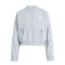 Campera de Mujer Adidas W 3S Wv Bomber Gris - Blanco
