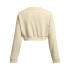 UA Rival Terry OS Crop Crw-BRN BRN-273