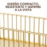 Organizador de Baño Metálico P/ Colgar con 2 Niveles Estante Color Dorado