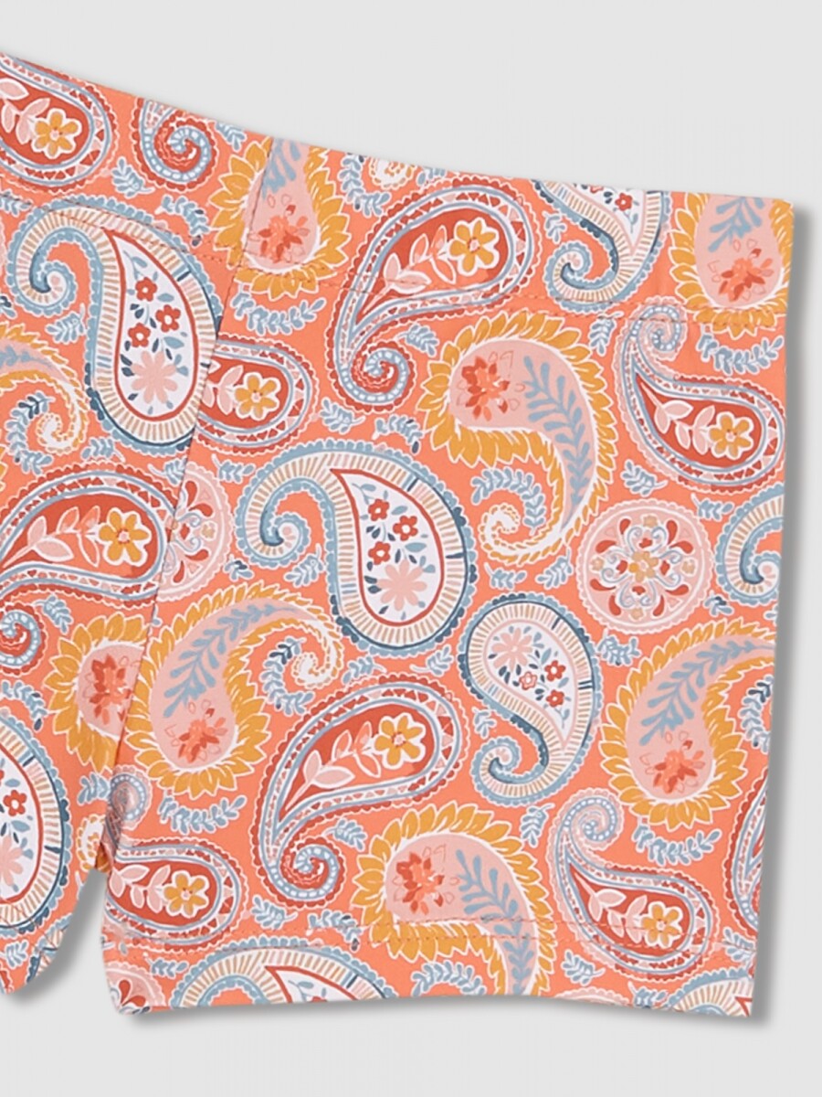 Bañador Estampado Paisley Gris
