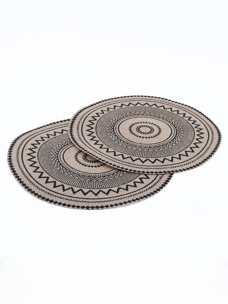 INDIVIDUAL AZTECA SET X 2 NEGRO
