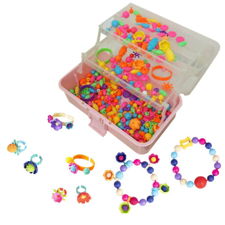 Set Valija Arte Pulseras Collares Y Manualidades Jug001205