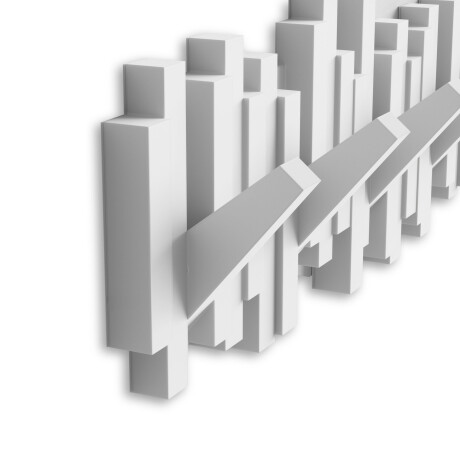 PERCHERO PLASTICO-RECICLADO BLANCO UMBRA STICKS