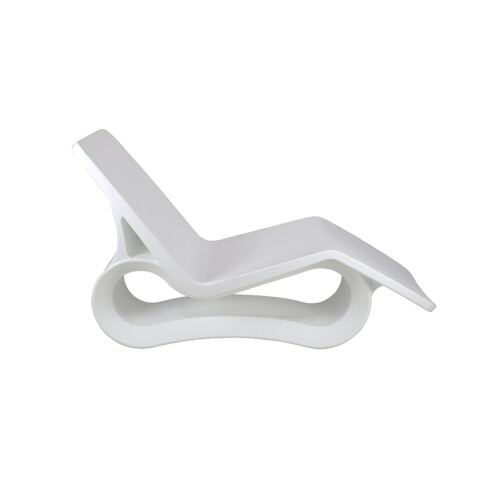 Reposera blanca en polipropileno "OCTO" TD0780