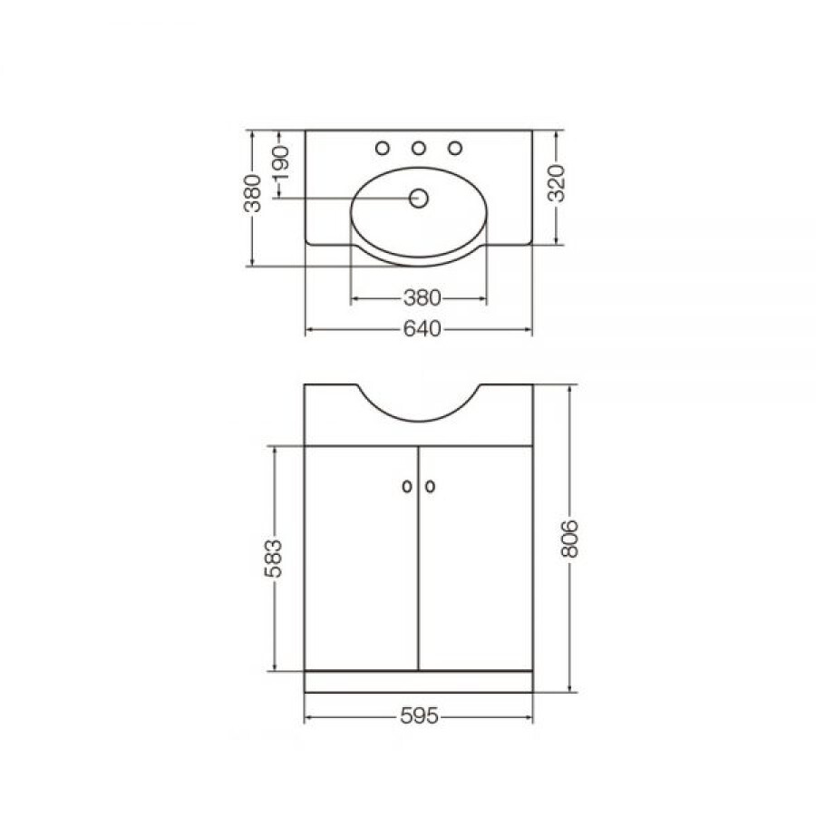 Mueble Venecia 64 cm Mueble Venecia 64 cm