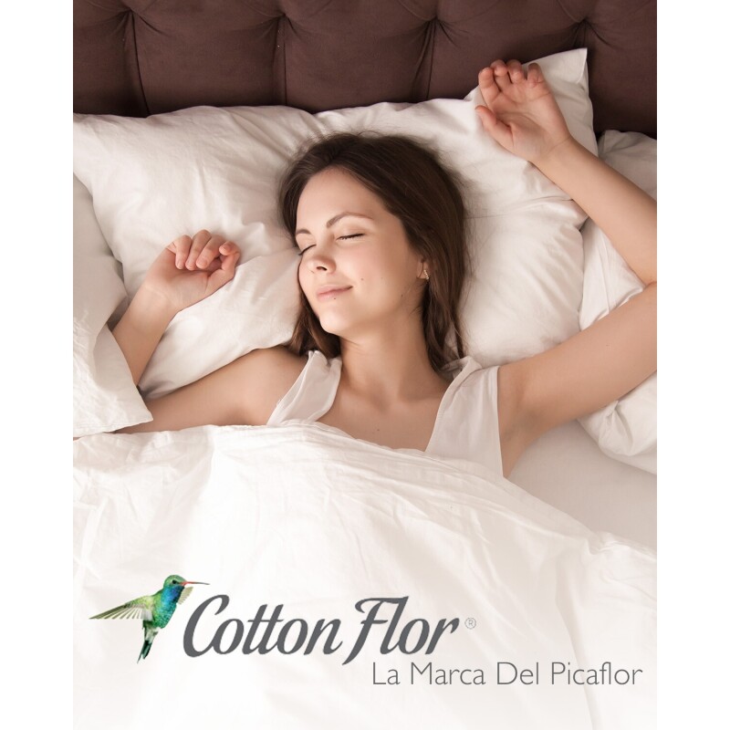 Colcha Cotton Flor Elegance 1 plaza sommier 1.55 x 2.45mts en tela 3D con porta almohada Colcha Cotton Flor Elegance 1 plaza sommier 1.55 x 2.45mts en tela 3D con porta almohada