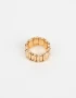Anillos Medianos y Grandes De metal Anillo Con Elástico - Dorado