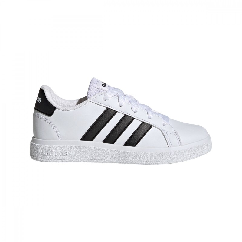 Zapatillas Grand Court Lifestyle Tennis Lace-Up de Niños Blanco