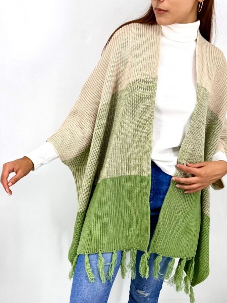 PONCHO SLOWLY 2416 VERDE