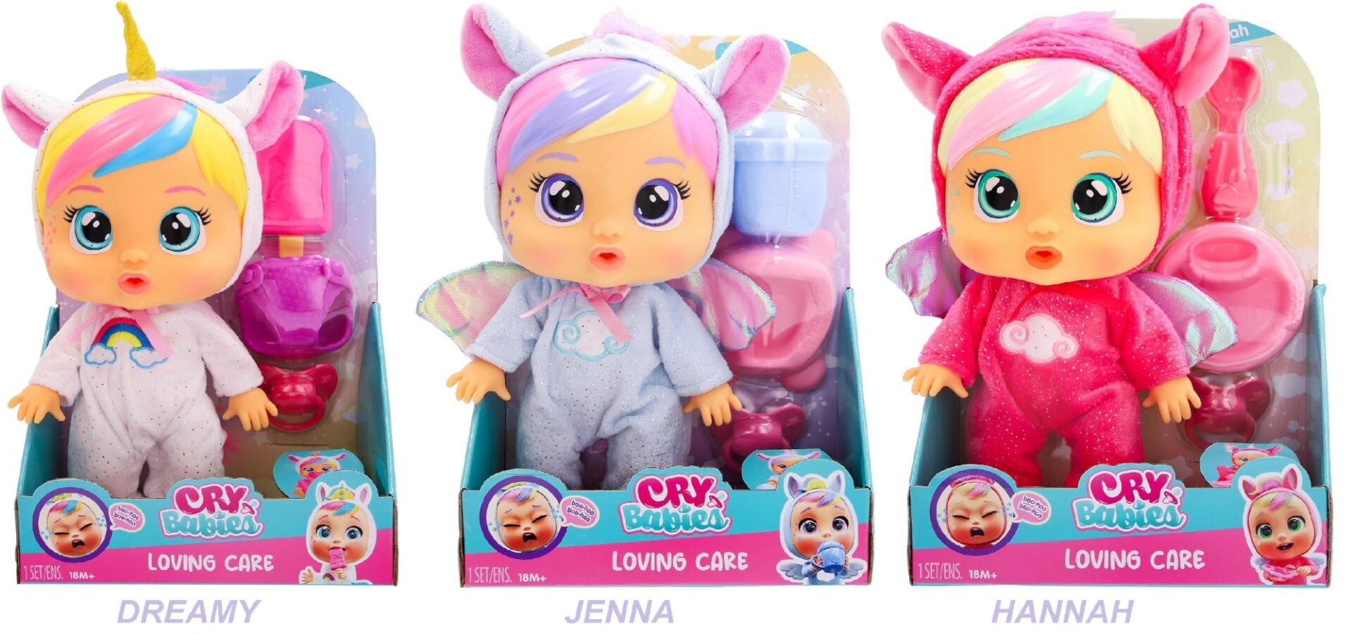 Cry Babies Loving Care - 3 Modelos 
