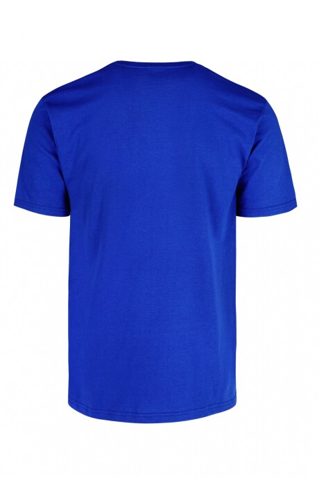 Camiseta a la base peso medio Azul royal