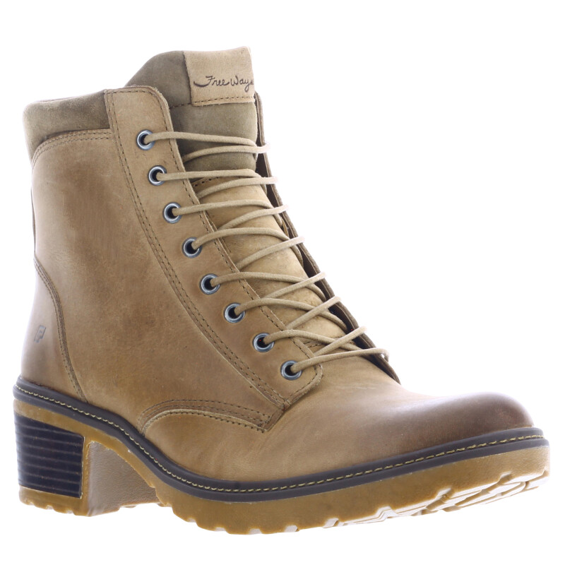 Botas de Mujer Freeway Casual Beige Arena (Cuero Graso)