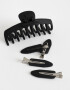 Accesorios Pelo Set por 5 Set De Accesorios De Pelo - Negro