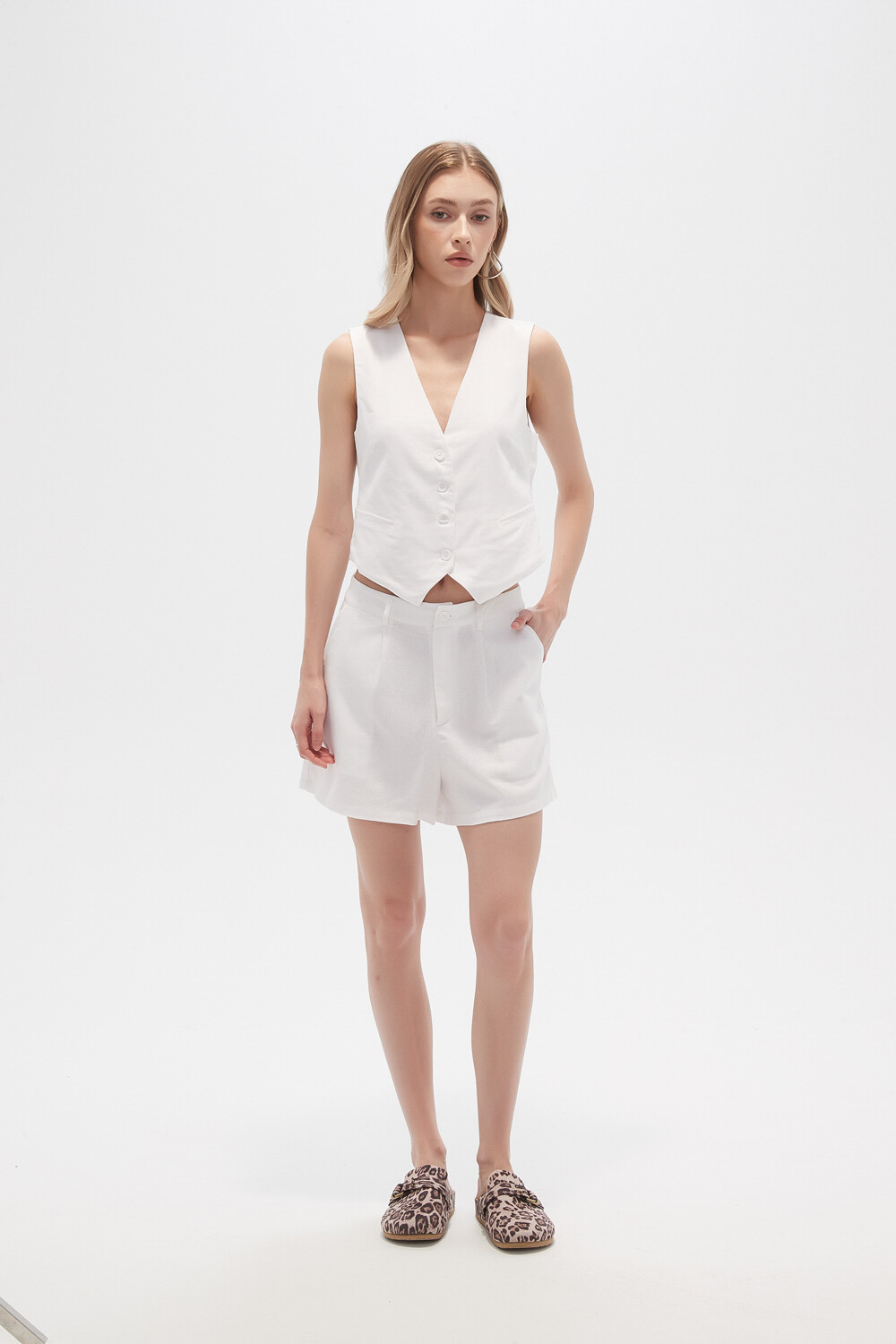 Short Sunniva Blanco