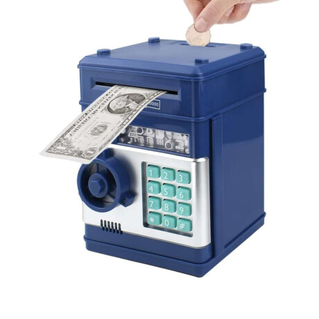Alcancia Caja Fuerte Infantil Azul