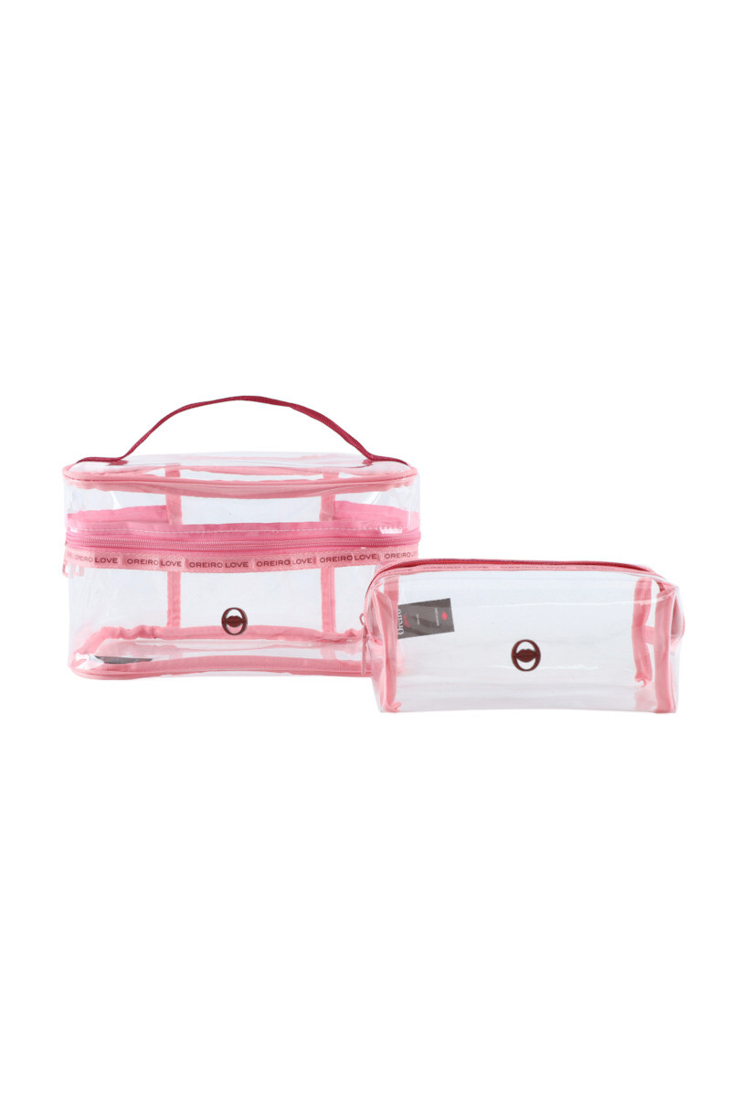 Set/3 Necessaire Oreiro Rosado