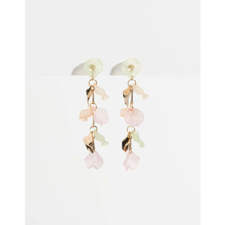 Aros Con Flores Dorado