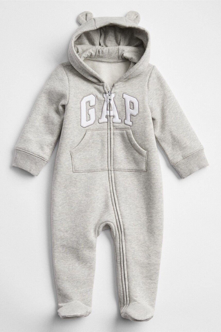 Astronauta Logo Gap Bebé Light Heather Grey B08