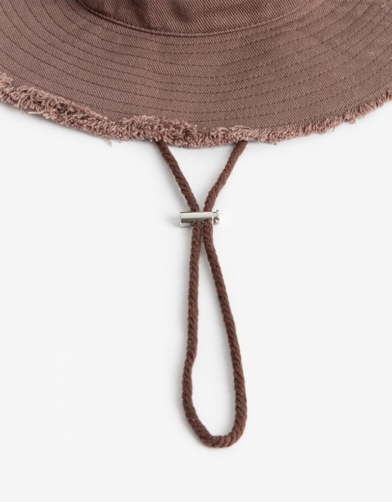 Sombreros Piluso Desflecado Chocolate - Marron Chocolate