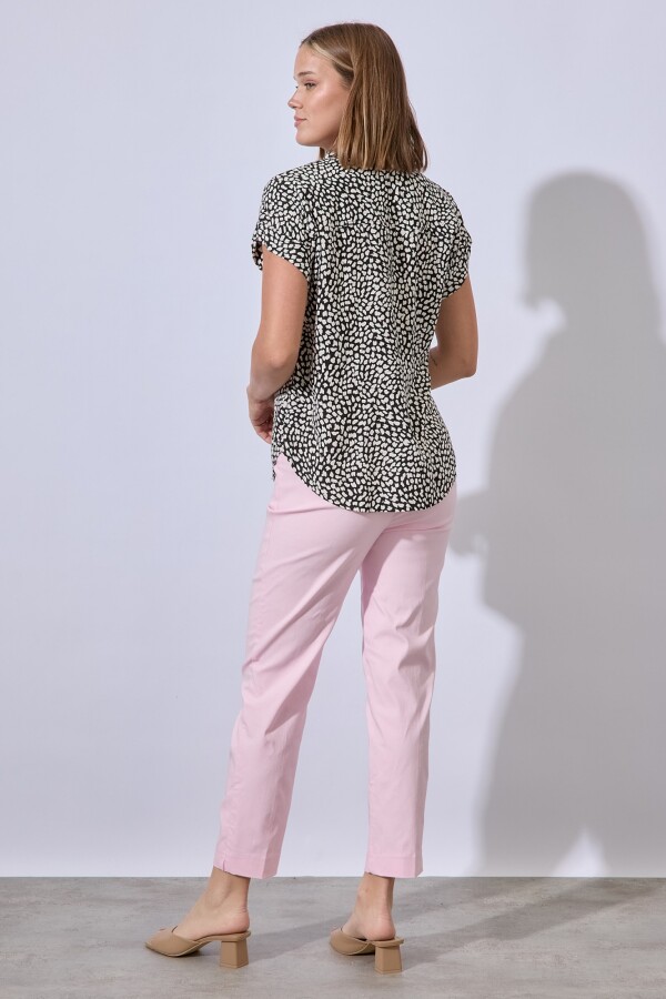 Camisa Animal Print NEGRO/BLANCO